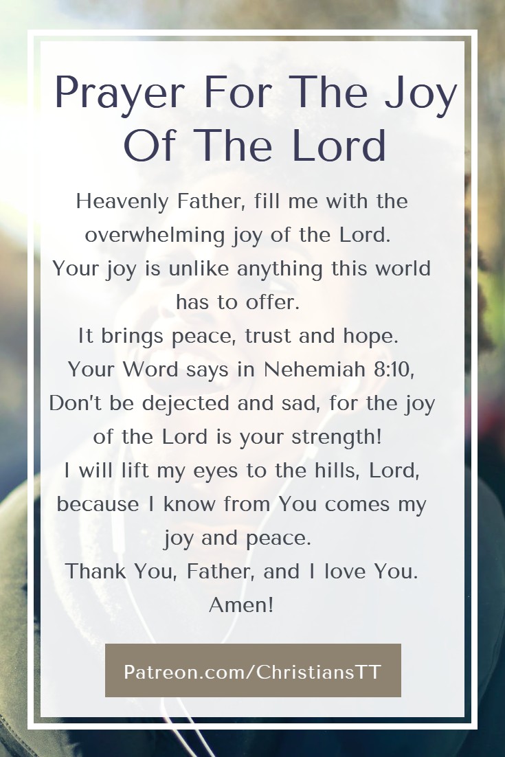 Prayer For The Joy Of The Lord