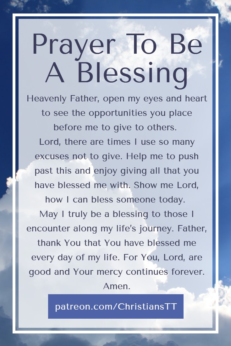 Prayer To Be A Blessing