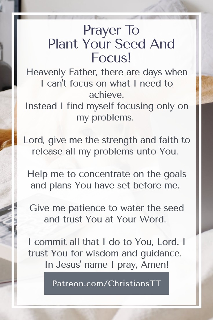 Prayer To Plant Your Seed And Focus (pdf)