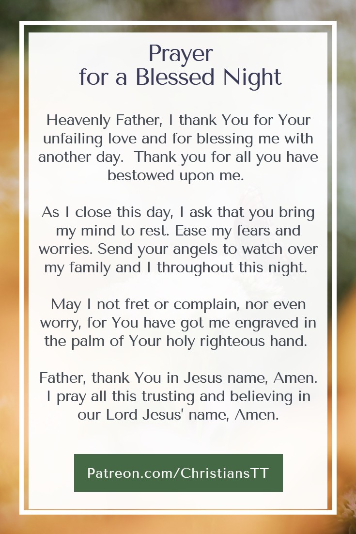 Prayer for a Blessed Night