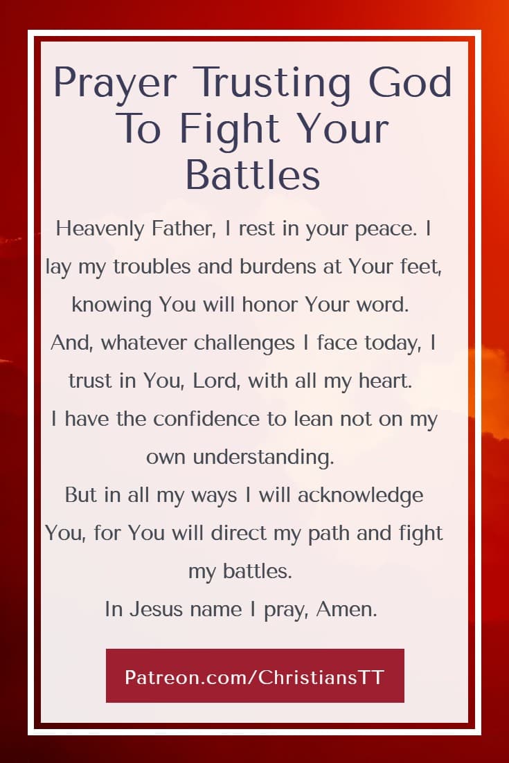 God Will Fight Your Battle